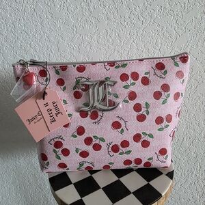 NWT Juicy Couture Cherry Travel Cosmetic Bag